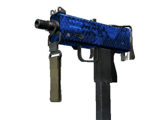 StatTrak™ MAC-10 | Lapis Gator (Minimal Wear) - Mil-Spec - Weapon - from The Wildfire Collection
