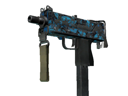 StatTrak™ MAC-10 | Oceanic (Battle-Scarred) - Mil-Spec - Weapon - from The Spectrum 2 Collection