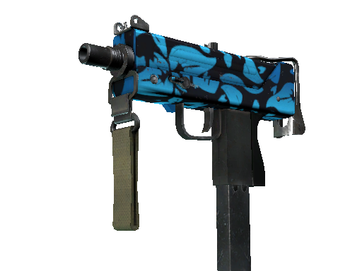StatTrak™ MAC-10 | Oceanic (Well-Worn) - Mil-Spec - Weapon - from The Spectrum 2 Collection