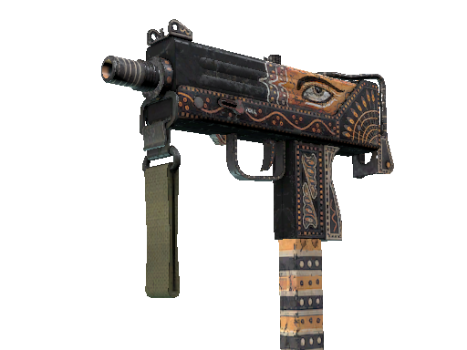 StatTrak™ MAC-10 | Rangeen (Battle-Scarred) - Mil-Spec - Weapon - from The Shadow Collection