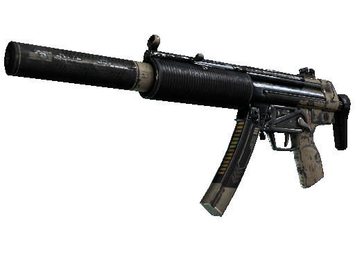 StatTrak™ MP5-SD | Desert Strike (Battle-Scarred) - Mil-Spec - Weapon - from The Prisma 2 Collection