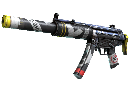StatTrak™ MP5-SD | Kitbash (Well-Worn) - Restricted - Weapon - from The Fracture Collection