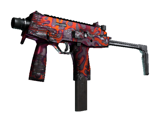 StatTrak™ MP9 | Ruby Poison Dart (Well-Worn) - Restricted - Weapon - from The Falchion Collection