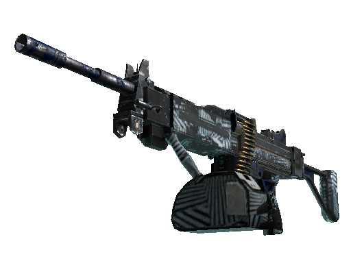 StatTrak™ Negev | Dazzle (Battle-Scarred) - Mil-Spec - Weapon - from The Gamma 2 Collection