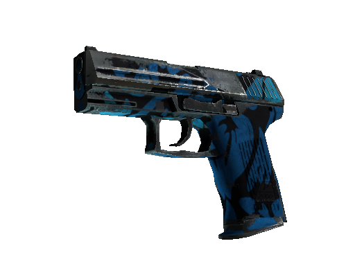 StatTrak™ P2000 | Oceanic (Battle-Scarred) - Mil-Spec - Weapon - from The Chroma 3 Collection