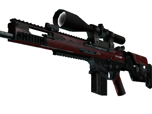 StatTrak™ SCAR-20 | Crimson Web (Well-Worn) - Mil-Spec - Weapon - from The Arms Deal 2 Collection