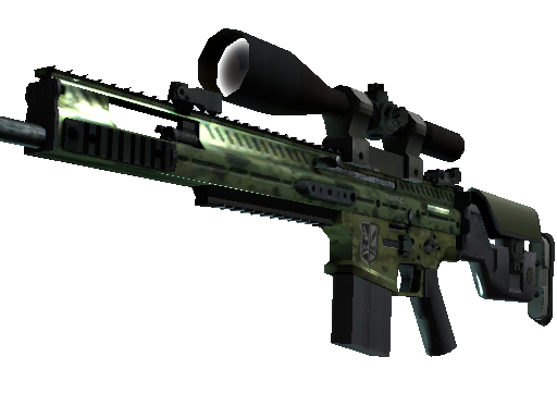 StatTrak™ SCAR-20 | Green Marine (Minimal Wear) - Mil-Spec - Weapon - from The Shadow Collection