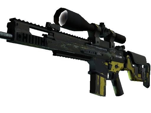 StatTrak™ SCAR-20 | Jungle Slipstream (Battle-Scarred) - Mil-Spec - Weapon - from The Spectrum 2 Collection