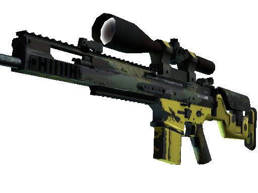 StatTrak™ SCAR-20 | Jungle Slipstream (Field-Tested) - Mil-Spec - Weapon - from The Spectrum 2 Collection