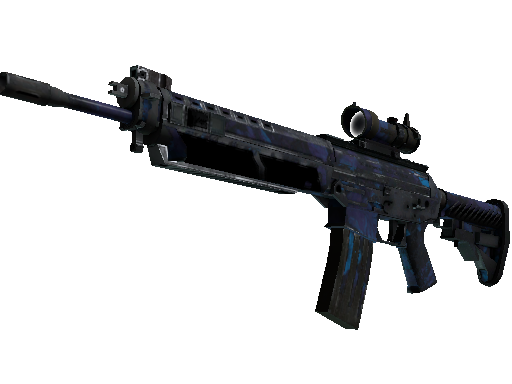 StatTrak™ SG 553 | Aloha (Battle-Scarred) - Mil-Spec - Weapon - from The Clutch Collection