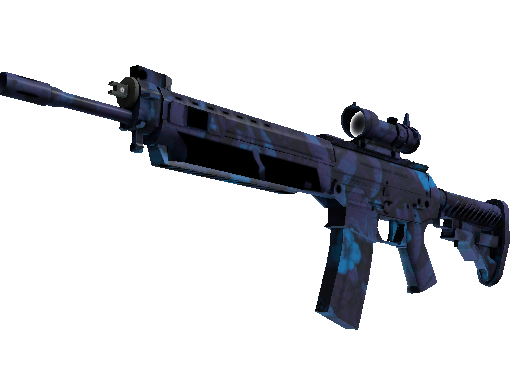 StatTrak™ SG 553 | Aloha (Minimal Wear) - Mil-Spec - Weapon - from The Clutch Collection