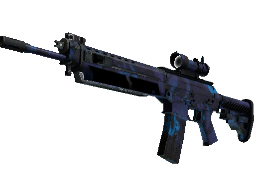 StatTrak™ SG 553 | Aloha (Well-Worn) - Mil-Spec - Weapon - from The Clutch Collection
