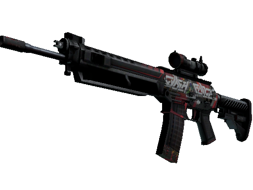 StatTrak™ SG 553 | Cyberforce (Battle-Scarred) - Mil-Spec - Weapon - from The Revolution Collection