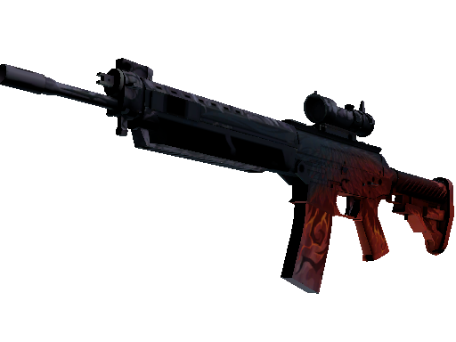 StatTrak™ SG 553 | Darkwing (Well-Worn) - Restricted - Weapon - from The Prisma 2 Collection