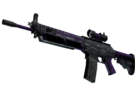 StatTrak™ SG 553 | Ultraviolet (Battle-Scarred) - Mil-Spec - Weapon - from The Arms Deal Collection