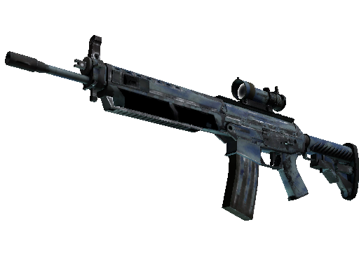 StatTrak™ SG 553 | Wave Spray (Battle-Scarred) - Mil-Spec - Weapon - from The Bravo Collection
