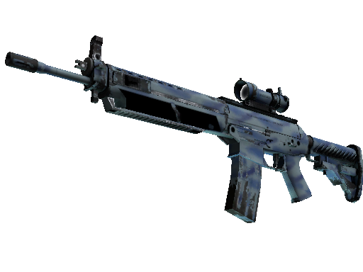 StatTrak™ SG 553 | Wave Spray (Well-Worn) - Mil-Spec - Weapon - from The Bravo Collection