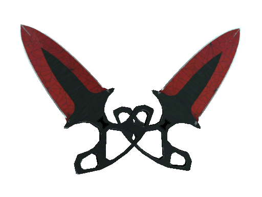 ★ StatTrak™ Shadow Daggers | Crimson Web (Well-Worn) - Covert - Knife - from The Shadow Collection