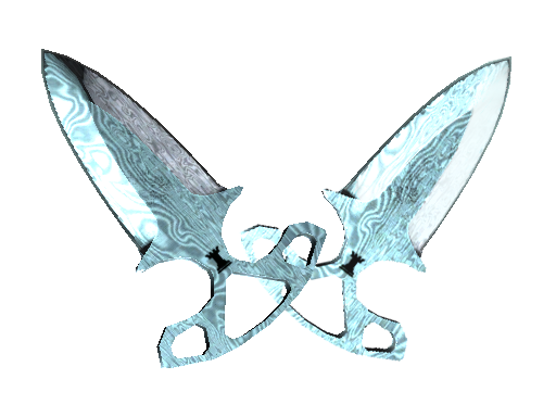 ★ StatTrak™ Shadow Daggers | Damascus Steel (Factory New) - Covert - Knife - from The Shadow Collection