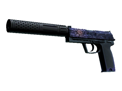 StatTrak™ USP-S | Black Lotus (Well-Worn) - Mil-Spec - Weapon - from The Operation Riptide Collection