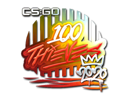 Sticker | 100 Thieves (Foil) | 2020 RMR - Exotic - Sticker - from 2020 RMR Legends