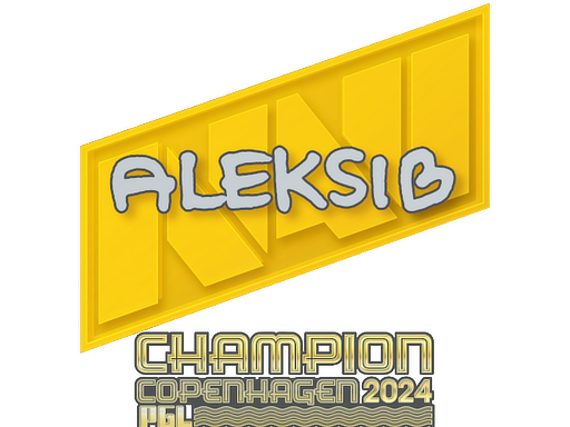 Sticker | Aleksib (Champion) | Copenhagen 2024 - High Grade - Sticker - from Copenhagen 2024 Player Autographs