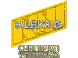Sticker | Aleksib (Glitter, Champion) | Copenhagen 2024