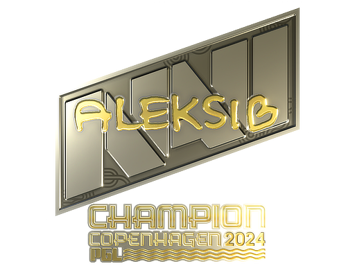 Sticker | Aleksib (Gold, Champion) | Copenhagen 2024 - Extraordinary - Sticker - from Copenhagen 2024 Player Autographs