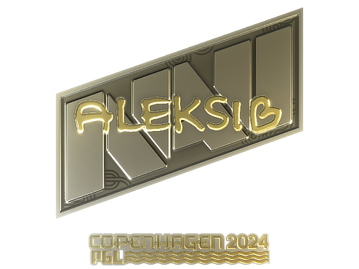 Sticker | Aleksib (Gold) | Copenhagen 2024 - Extraordinary - Sticker - from Copenhagen 2024 Player Autographs