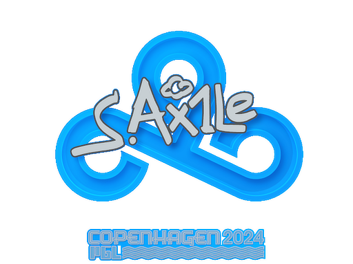 Sticker | Ax1Le | Copenhagen 2024 - High Grade - Sticker - from Copenhagen 2024 Player Autographs