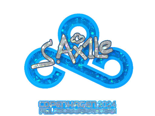 Sticker | Ax1Le (Glitter) | Copenhagen 2024 - Remarkable - Sticker - from Copenhagen 2024 Player Autographs