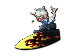 Sticker | Blaze Surf K (Foil) - Exotic - Sticker - from Riptide Surf Shop Sticker Collection