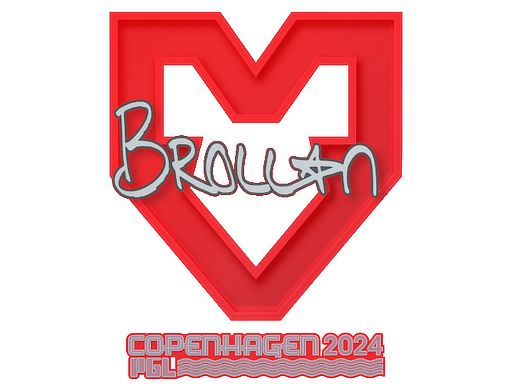 Sticker | Brollan | Copenhagen 2024 - High Grade - Sticker - from Copenhagen 2024 Player Autographs