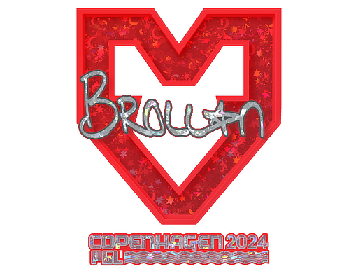 Sticker | Brollan (Glitter) | Copenhagen 2024 - Remarkable - Sticker - from Copenhagen 2024 Player Autographs