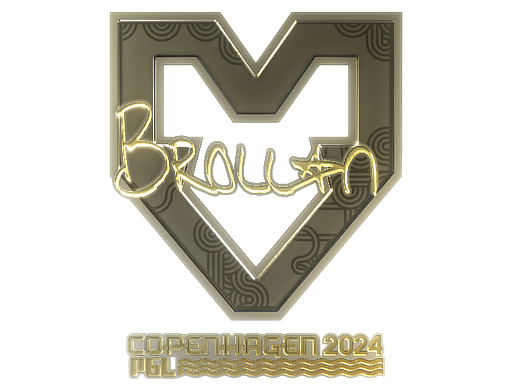 Sticker | Brollan (Gold) | Copenhagen 2024 - Sticker - from Copenhagen 2024 Player Autographs