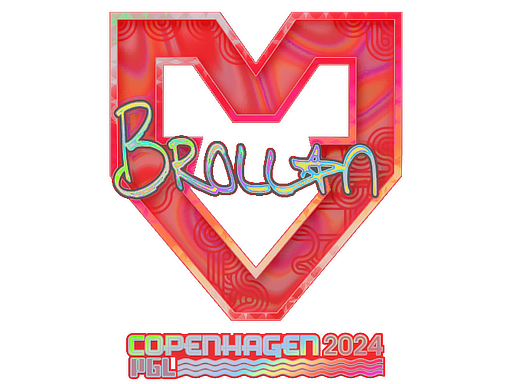 Sticker | Brollan (Holo) | Copenhagen 2024 - Exotic - Sticker - from Copenhagen 2024 Player Autographs