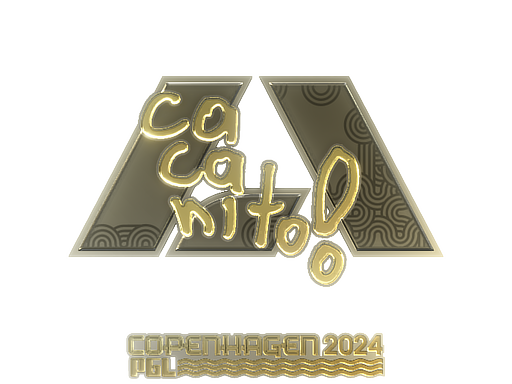 Sticker | CacaNito (Gold) | Copenhagen 2024 - Extraordinary - Sticker - from Copenhagen 2024 Player Autographs