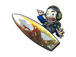 Sticker | Dragon Lore Surf Ava (Foil) - Exotic - Sticker - from Riptide Surf Shop Sticker Collection