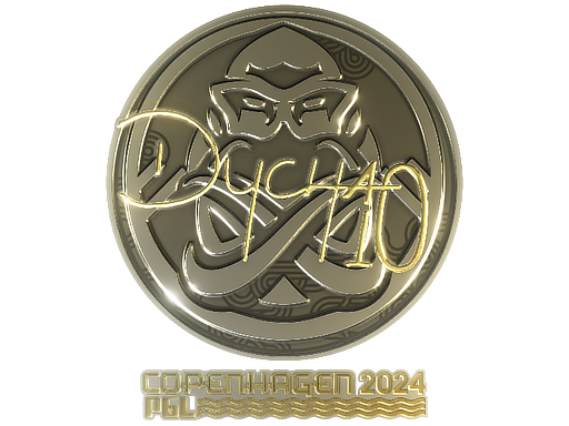 Sticker | Dycha (Gold) | Copenhagen 2024 - Extraordinary - Sticker - from Copenhagen 2024 Player Autographs