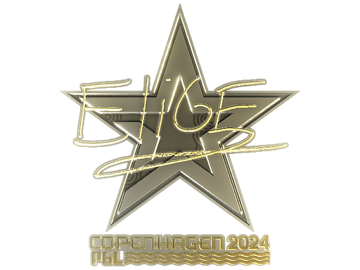 Sticker | EliGE (Gold) | Copenhagen 2024 - Extraordinary - Sticker - from Copenhagen 2024 Player Autographs