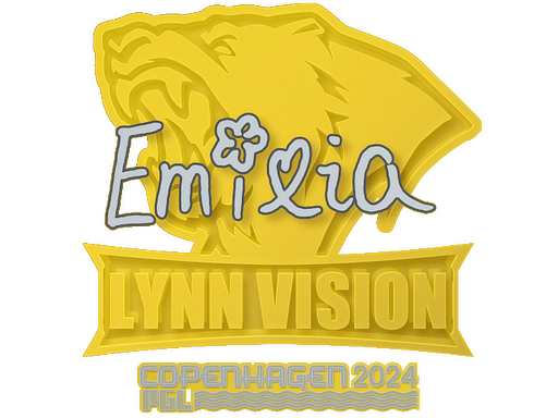 Sticker | EmiliaQAQ | Copenhagen 2024 - High Grade - Sticker - from Copenhagen 2024 Player Autographs