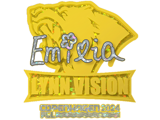 Sticker | EmiliaQAQ (Glitter) | Copenhagen 2024 - Remarkable - Sticker - from Copenhagen 2024 Player Autographs