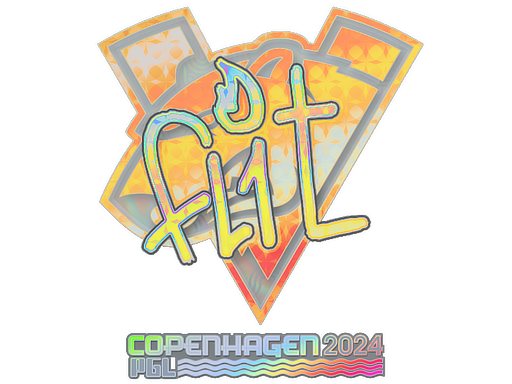 Sticker | FL1T (Holo) | Copenhagen 2024 - Exotic - Sticker - from Copenhagen 2024 Player Autographs
