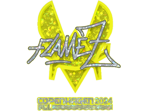 Sticker | FlameZ (Glitter) | Copenhagen 2024 - Remarkable - Sticker - from Copenhagen 2024 Player Autographs