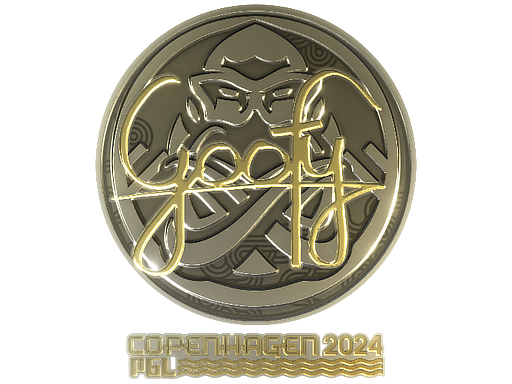 Sticker | Goofy (Gold) | Copenhagen 2024 - Extraordinary - Sticker - from Copenhagen 2024 Player Autographs
