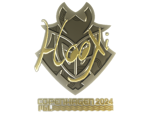 Sticker | HooXi (Gold) | Copenhagen 2024 - Extraordinary - Sticker - from Copenhagen 2024 Player Autographs