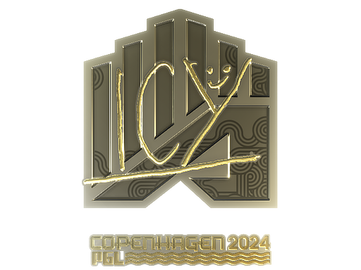 Sticker | ICY (Gold) | Copenhagen 2024 - Extraordinary - Sticker - from Copenhagen 2024 Player Autographs
