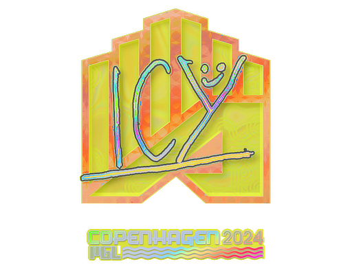Sticker | ICY (Holo) | Copenhagen 2024 - Exotic - Sticker - from Copenhagen 2024 Player Autographs
