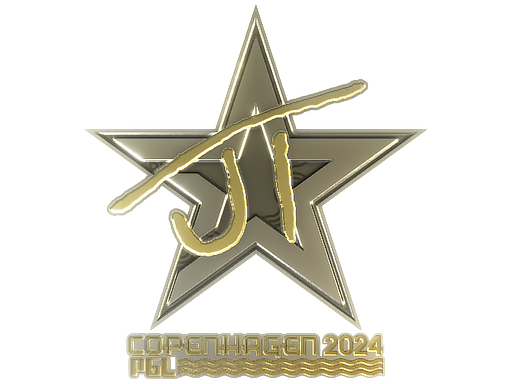 Sticker | JT (Gold) | Copenhagen 2024 - Extraordinary - Sticker - from Copenhagen 2024 Player Autographs