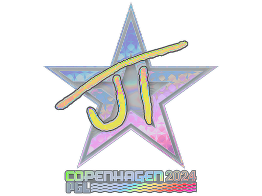 Sticker | JT (Holo) | Copenhagen 2024 - Exotic - Sticker - from Copenhagen 2024 Player Autographs
